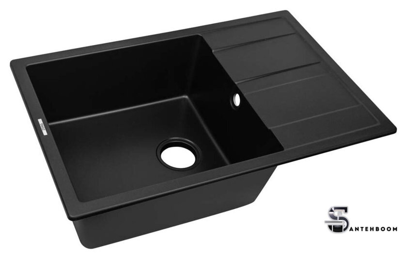 Кухонная мойка ZorG Apollo 78 (черный оникс) - Изображение №2 — Интернет-магазин santehboom.by