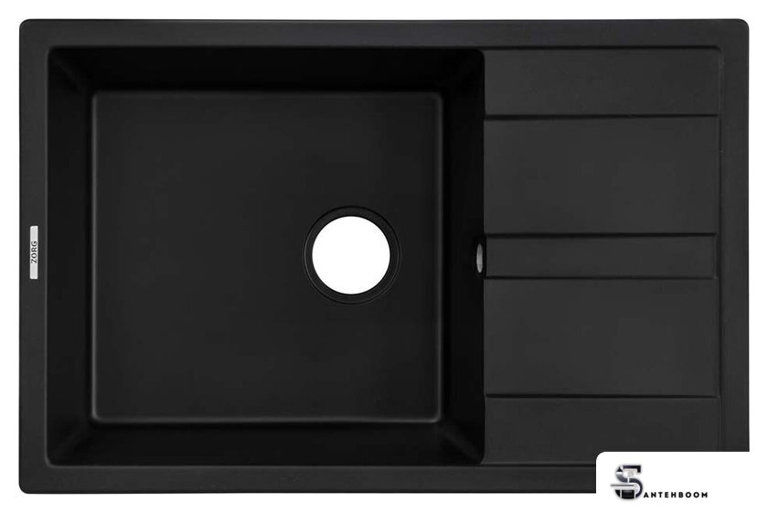 Кухонная мойка ZorG Apollo 78 (черный оникс) - Изображение №1 — Интернет-магазин santehboom.by