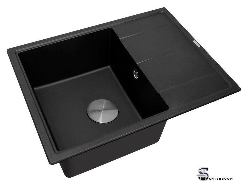 Кухонная мойка ZorG Rock 65 Premium black metallic - Изображение №1 — Интернет-магазин santehboom.by