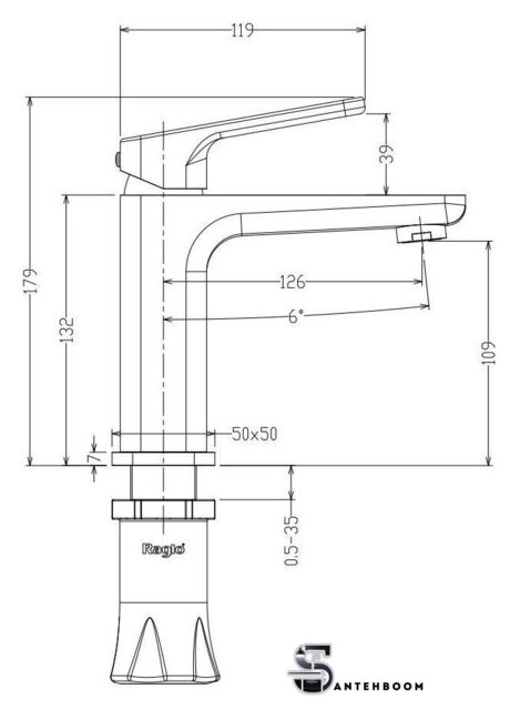 Смеситель Raglo R51.10 - Изображение №2 — Интернет-магазин santehboom.by