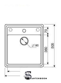 Кухонная мойка ZorG Como 46 (черный оникс) - Изображение №4 — Интернет-магазин santehboom.by