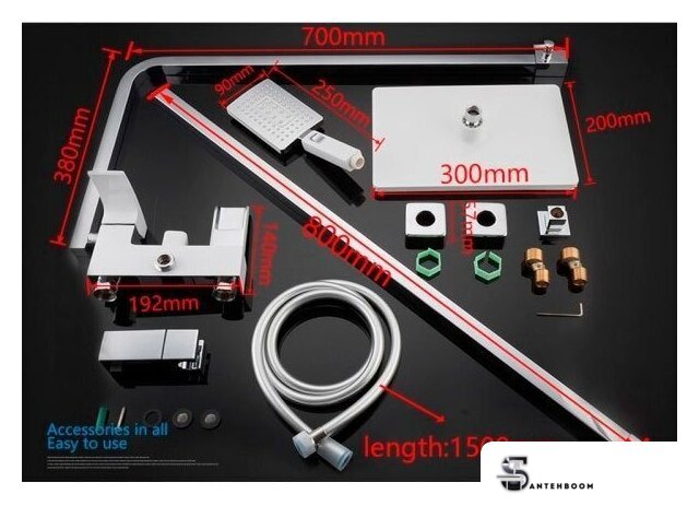 Душевая система  Gappo G2407-30 - Изображение №5 — Интернет-магазин santehboom.by