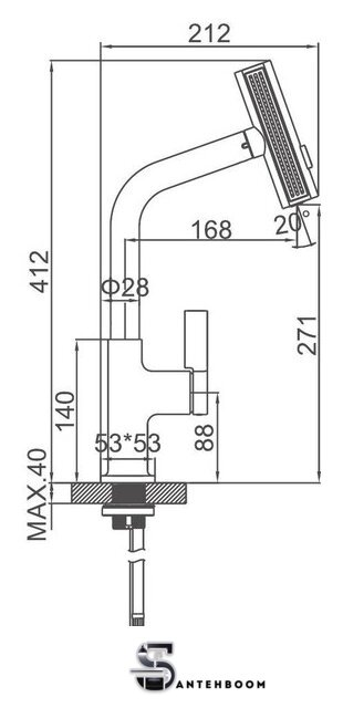 Смеситель Ledeme L6099D-4 - Изображение №2 — Интернет-магазин santehboom.by