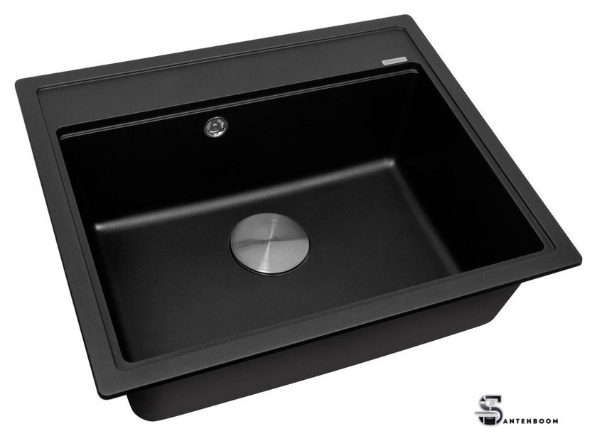 Кухонная мойка ZorG Rock 60 Premium black metallic - Изображение №1 — Интернет-магазин santehboom.by