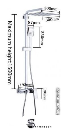 Душевая система  Gappo G2407-20 - Изображение №6 — Интернет-магазин santehboom.by