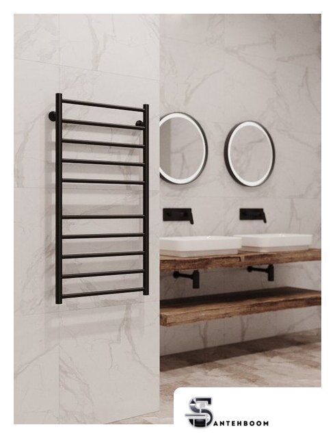 Полотенцесушитель Stinox Toscana 50x100 tos100 Ral 9005 (черный матовый) - Изображение №3 — Интернет-магазин santehboom.by