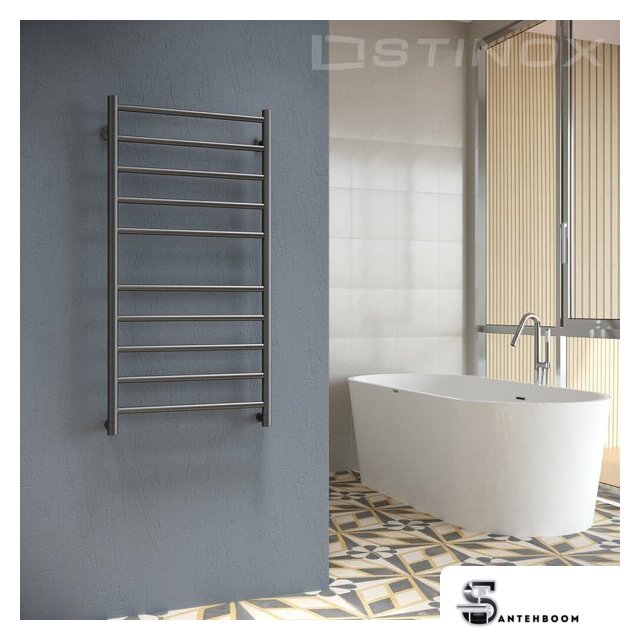 Полотенцесушитель Stinox Toscana 50x100 tos100 Ral 9005 (черный матовый) - Изображение №2 — Интернет-магазин santehboom.by