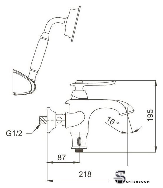 Смеситель Gappo G3269 - Изображение №2 — Интернет-магазин santehboom.by