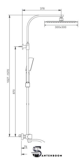 Душевая система  Gappo G2407-60 - Изображение №2 — Интернет-магазин santehboom.by