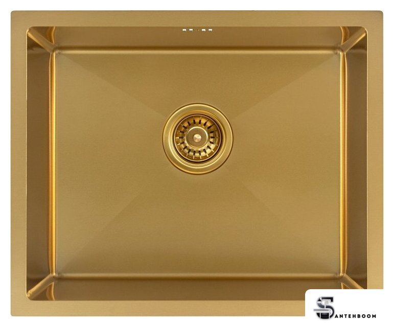 Кухонная мойка ARFEKA ECO AR 550*450 GOLD PVD NANO - Изображение №2 — Интернет-магазин santehboom.by