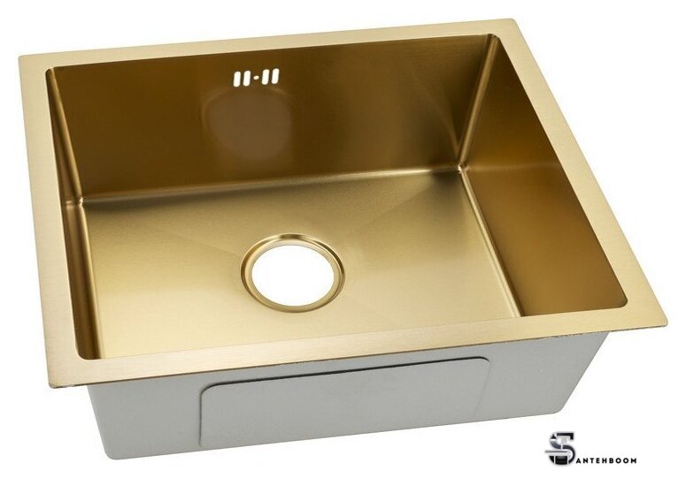 Кухонная мойка ARFEKA ECO AR 550*450 GOLD PVD NANO - Изображение №5 — Интернет-магазин santehboom.by
