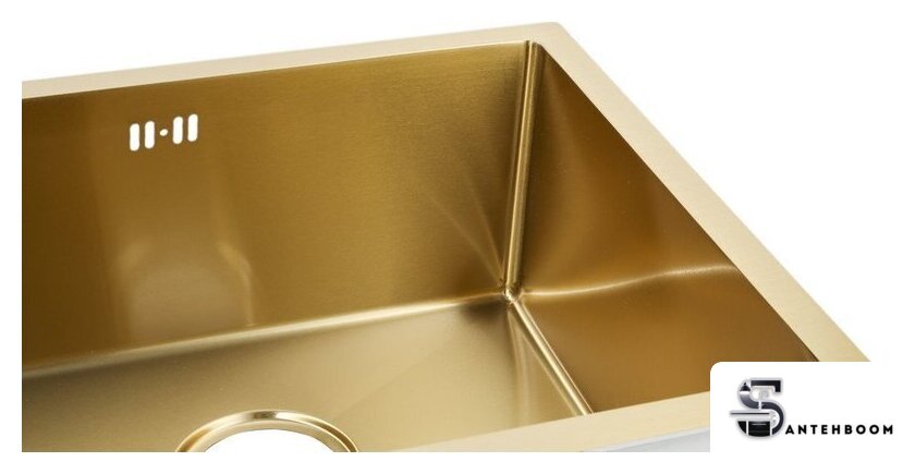 Кухонная мойка ARFEKA ECO AR 550*450 GOLD PVD NANO - Изображение №4 — Интернет-магазин santehboom.by