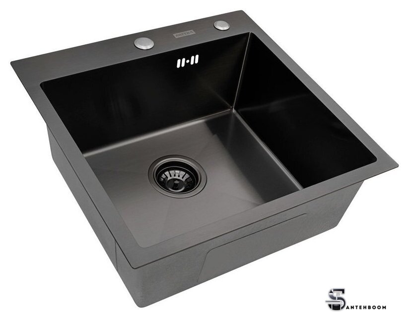 Кухонная мойка ARFEKA Eco AR 500*500 Black PVD Nano - Изображение №1 — Интернет-магазин santehboom.by