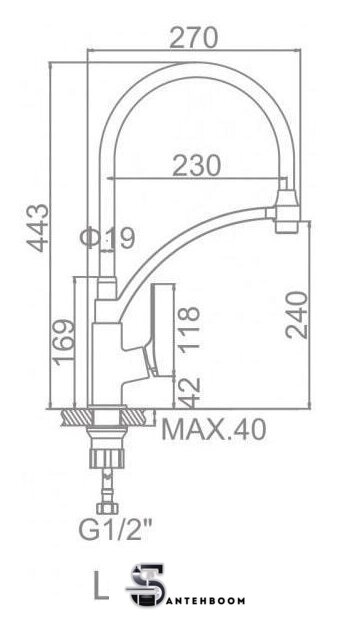 Смеситель Ledeme l4075-2 - Изображение №2 — Интернет-магазин santehboom.by