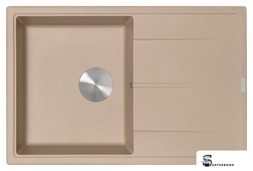Кухонная мойка ZorG Rock 78 Premium beige - Изображение №3 — Интернет-магазин santehboom.by