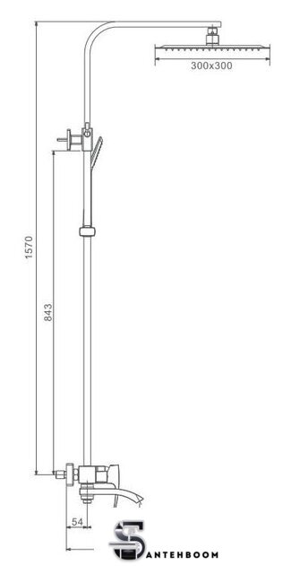 Душевая система  Gappo G2407-11 - Изображение №2 — Интернет-магазин santehboom.by
