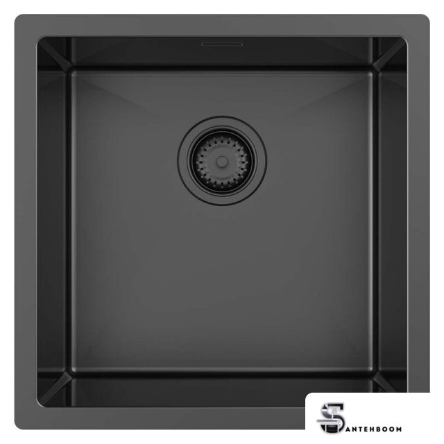 Кухонная мойка ZorG ZRN 4545 Premium PVD Gunblack - Изображение №1 — Интернет-магазин santehboom.by
