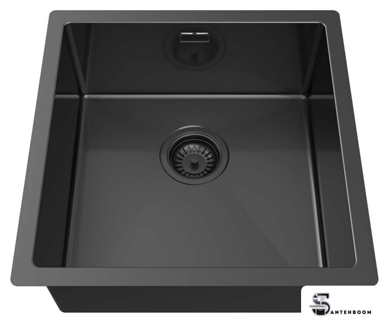 Кухонная мойка ZorG ZRN 4545 Premium PVD Gunblack - Изображение №2 — Интернет-магазин santehboom.by