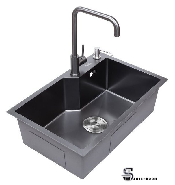 Кухонная мойка Avina HM6548 S PVD (графит) - Изображение №3 — Интернет-магазин santehboom.by