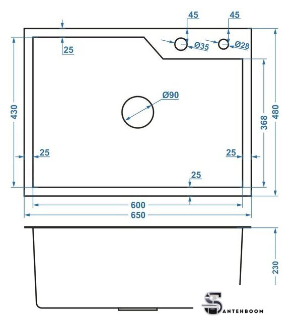 Кухонная мойка Avina HM6548 S PVD (графит) - Изображение №17 — Интернет-магазин santehboom.by