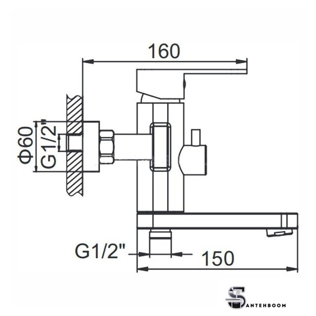 Смеситель Wisent W73216 - Изображение №2 — Интернет-магазин santehboom.by