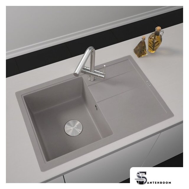 Кухонная мойка ZorG Rock 78 Premium alumetallic - Изображение №1 — Интернет-магазин santehboom.by