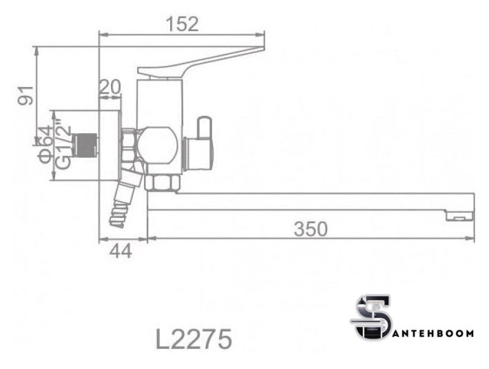 Смеситель Ledeme L2275 - Изображение №2 — Интернет-магазин santehboom.by