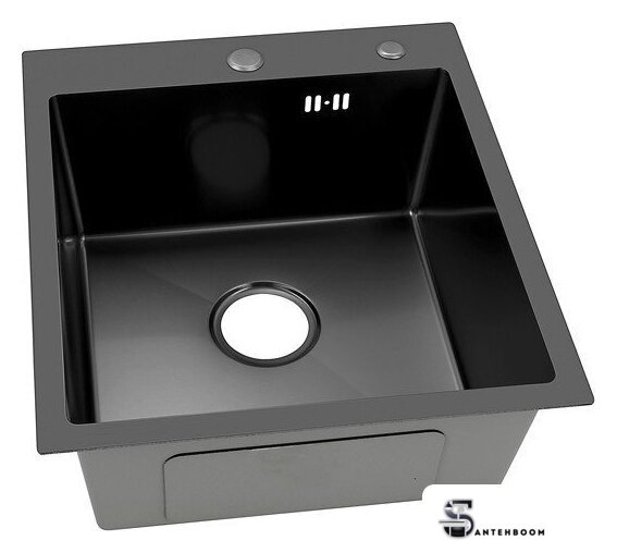 Кухонная мойка ARFEKA ECO AR 450*500 BLACK PVD NANO - Изображение №3 — Интернет-магазин santehboom.by