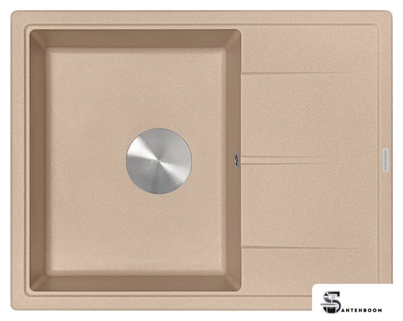 Кухонная мойка ZorG Rock 65 Premium beige - Изображение №2 — Интернет-магазин santehboom.by