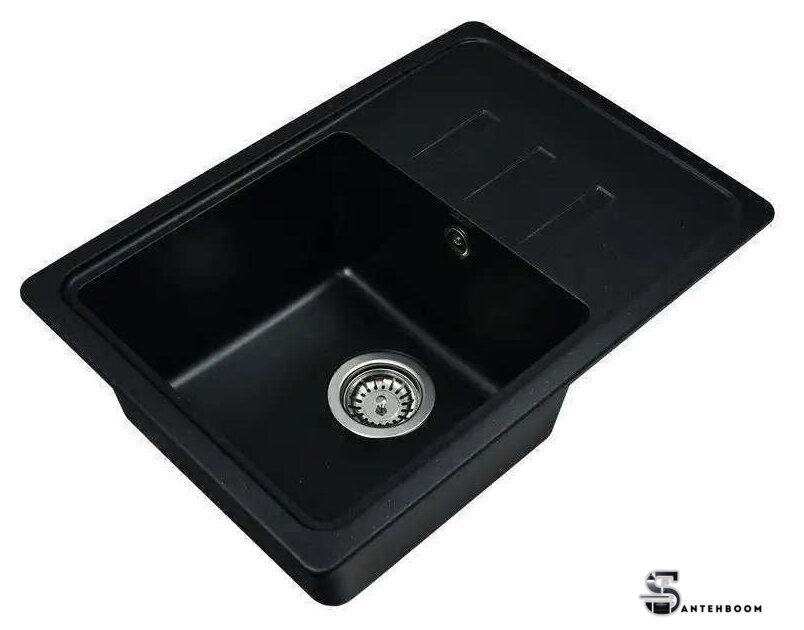Кухонная мойка Wisent W620-25 (оникс) - Изображение №2 — Интернет-магазин santehboom.by