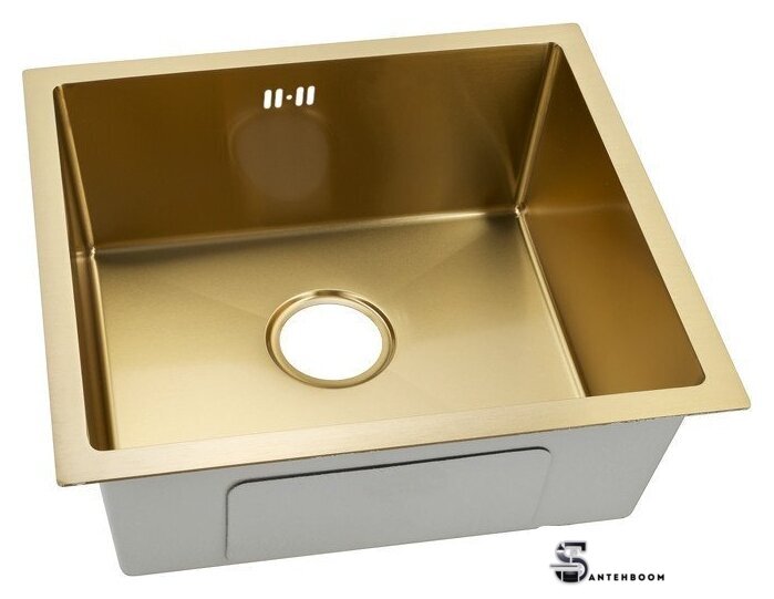 Кухонная мойка ARFEKA ECO AR 450*450 GOLD PVD NANO - Изображение №5 — Интернет-магазин santehboom.by