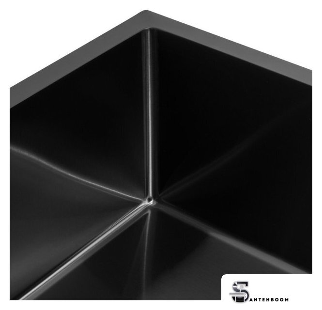 Кухонная мойка ARFEKA ECO AR 450*450 BLACK PVD NANO - Изображение №6 — Интернет-магазин santehboom.by