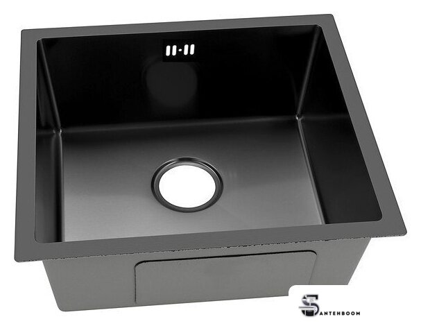 Кухонная мойка ARFEKA ECO AR 450*450 BLACK PVD NANO - Изображение №5 — Интернет-магазин santehboom.by