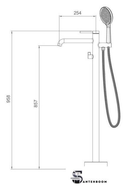 Смеситель Gappo G3006-3 - Изображение №2 — Интернет-магазин santehboom.by