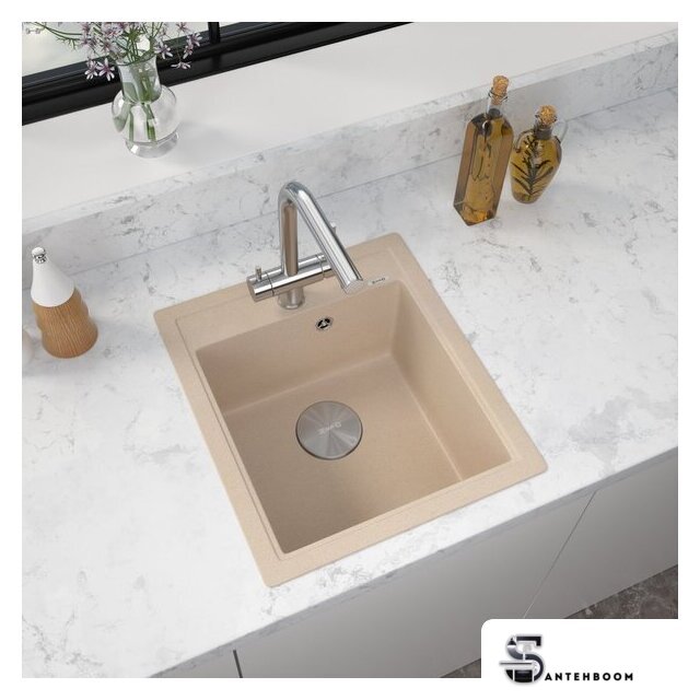 Кухонная мойка ZorG Rock 46 Premium beige - Изображение №1 — Интернет-магазин santehboom.by