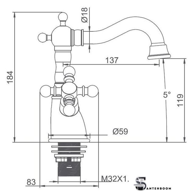 Смеситель Gappo G1389-4 - Изображение №2 — Интернет-магазин santehboom.by