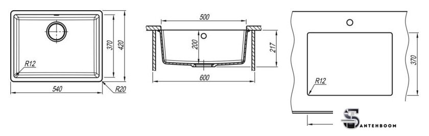 Кухонная мойка ZorG Fast 54 Premium beige - Изображение №5 — Интернет-магазин santehboom.by