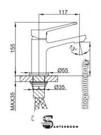 Смеситель FRAP H62-9 F1062-9 - Изображение №5 — Интернет-магазин santehboom.by
