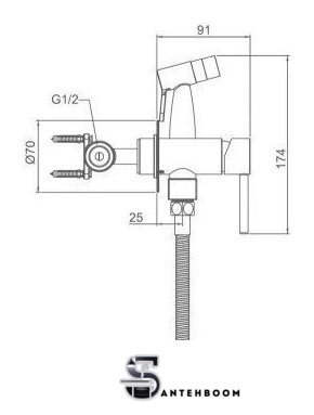 Гигиенический душ Gappo G7206-3 - Изображение №3 — Интернет-магазин santehboom.by