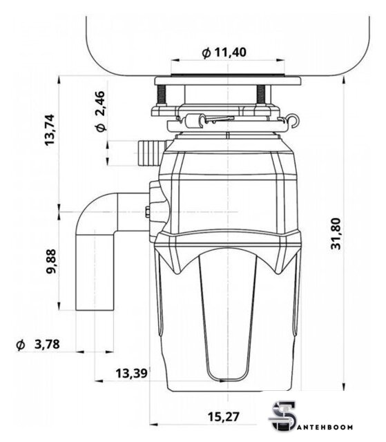 Измельчитель пищевых отходов ARFEKA FWD Medium - Изображение №3 — Интернет-магазин santehboom.by