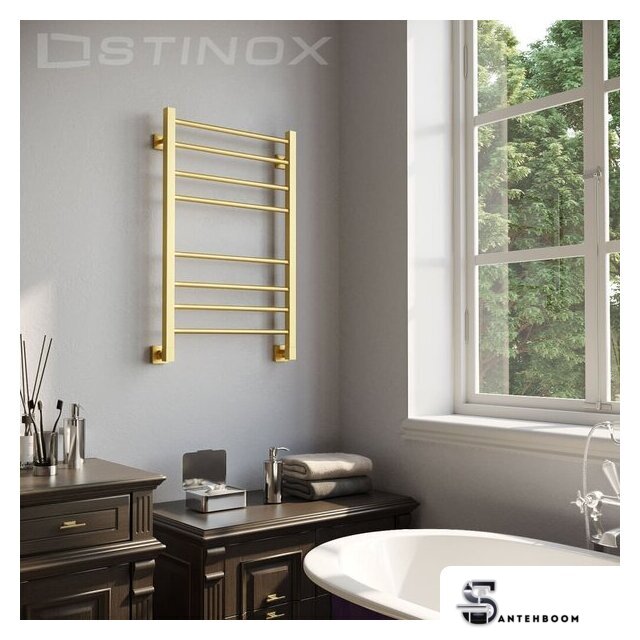 Полотенцесушитель Stinox Classic 50x80 cl80zs (золото сатин) - Изображение №2 — Интернет-магазин santehboom.by