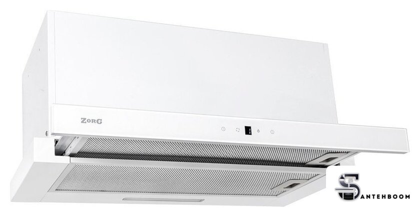 Кухонная вытяжка ZorG Turbo 1260 60 S (белый) - Изображение №1 — Интернет-магазин santehboom.by