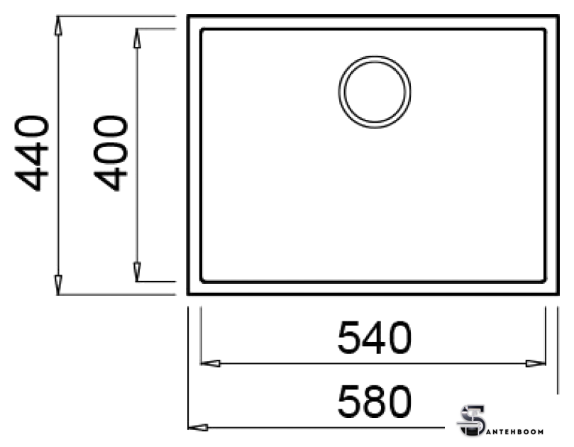 Кухонная мойка Elleci Quadra 110 Undermount White K96 - Изображение №2 — Интернет-магазин santehboom.by
