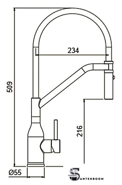 Смеситель Gappo G4098-16 - Изображение №2 — Интернет-магазин santehboom.by