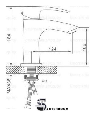 Смеситель Gappo G1007-91 - Изображение №2 — Интернет-магазин santehboom.by