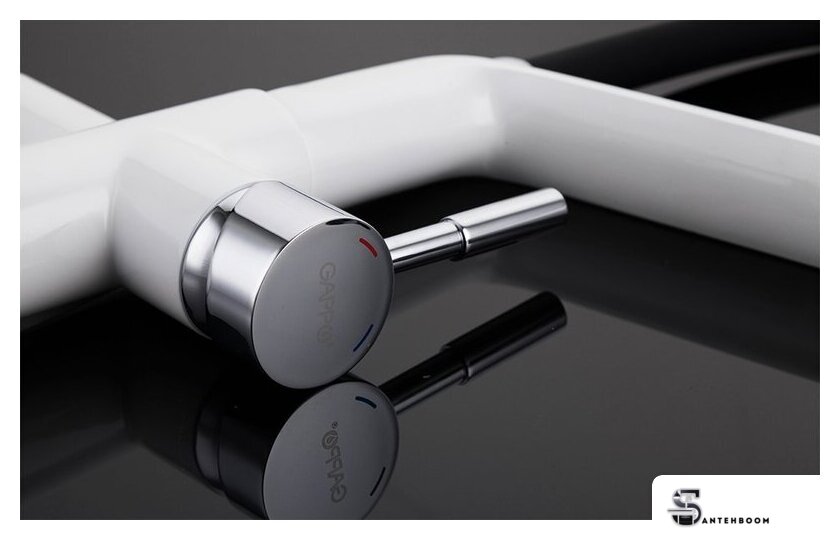 Смеситель Gappo G4398-9 (белый/черный) - Изображение №6 — Интернет-магазин santehboom.by