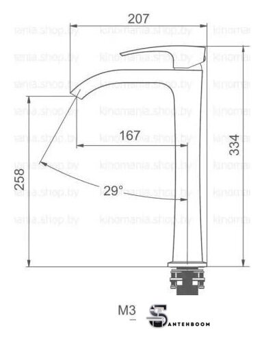Смеситель Gappo G1007-89 - Изображение №3 — Интернет-магазин santehboom.by