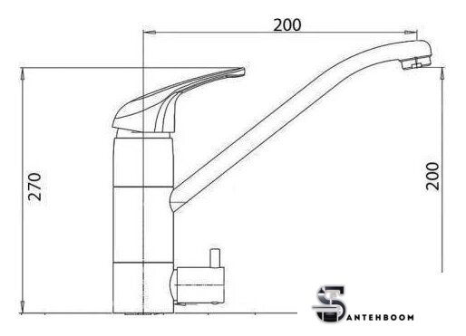 Смеситель Wisent W4298A - Изображение №4 — Интернет-магазин santehboom.by