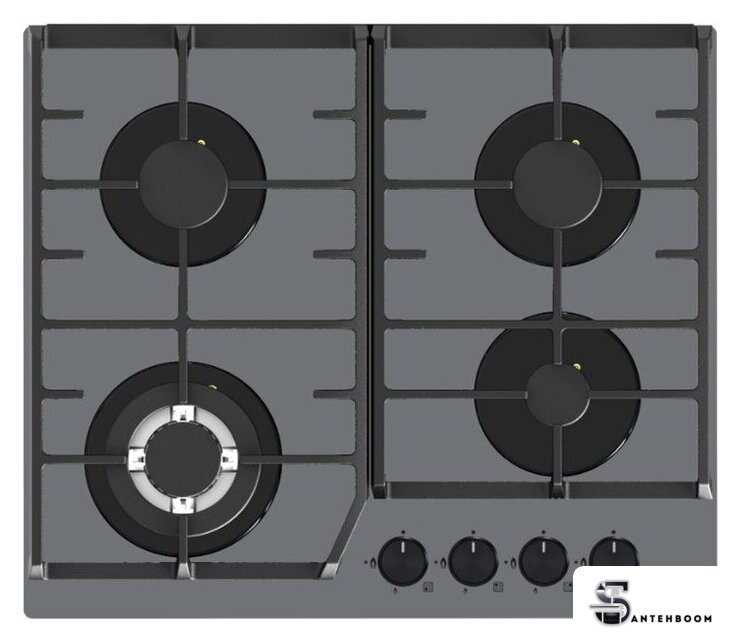 Варочная панель ZorG HAG63 FDW gray - Изображение №1 — Интернет-магазин santehboom.by