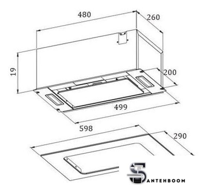 Кухонная вытяжка ZorG Asta 1060 60 M (белый) - Изображение №3 — Интернет-магазин santehboom.by